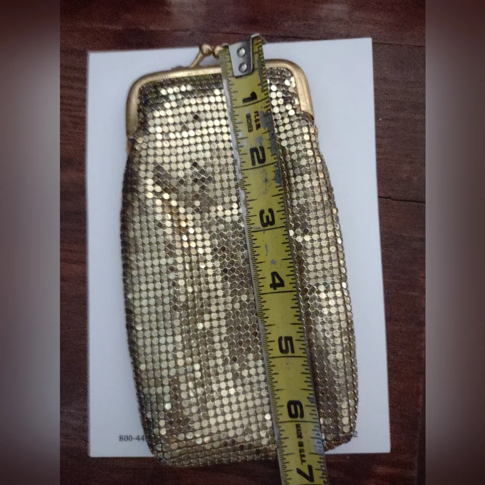 Gold Sequin Cosmetic Pouch - Metallic Makeup Bag